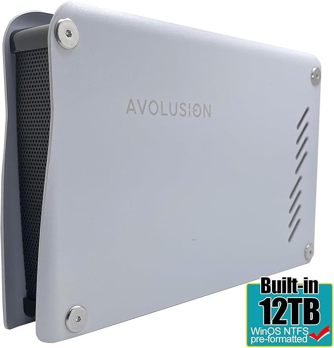 Avolusion M5 Series 12TB USB 3.0 External Hard Drive for WindowsOS Desktop PC/Laptop (Renewed)