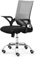 Mlaea Comfortable Breathable Office Chair Gaming Chair with Adjustable Height Club Chair for Bedroom Sitting Room Reading Room(Color:Gray)