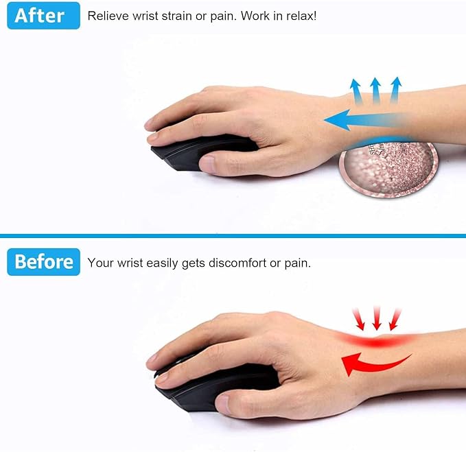 Large Gaming Mouse Pad Extended Waterproof Desk Pad Protector (31.5 x 11.8) Ergonomics Memory Foam Mouse Wrist Rest Support for Home Office Laptop Proverbs 31:25 Bible Verse XXL Pink Mouse Mat