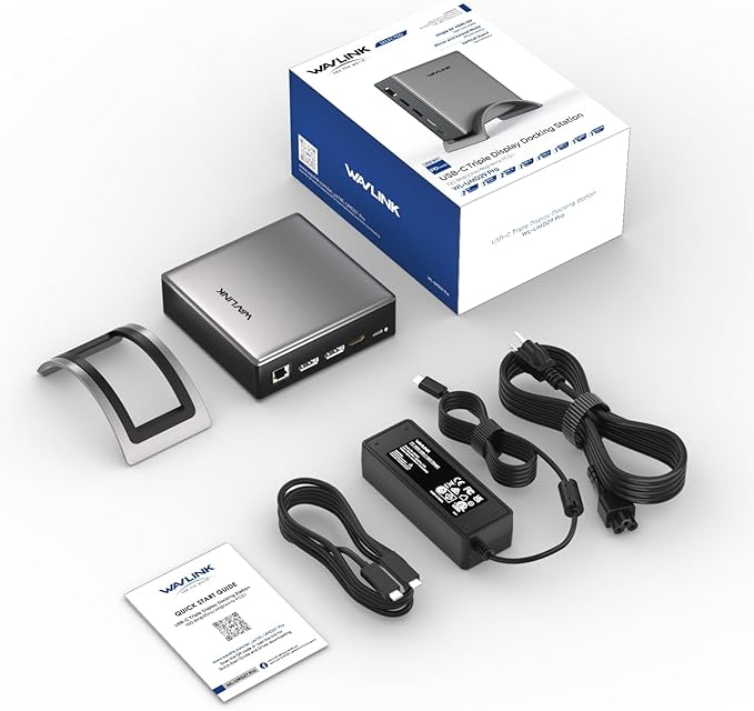 USB C Docking Station PD3.1 Docking Station 3 Monitors with 2* DP + HDMISingle 4K@144Hz140W Charger USB-C 10Gbps 2* USB-A 5Gbps Gigabit Ethernet Audio/Mic for WindowsDellHPLenovo