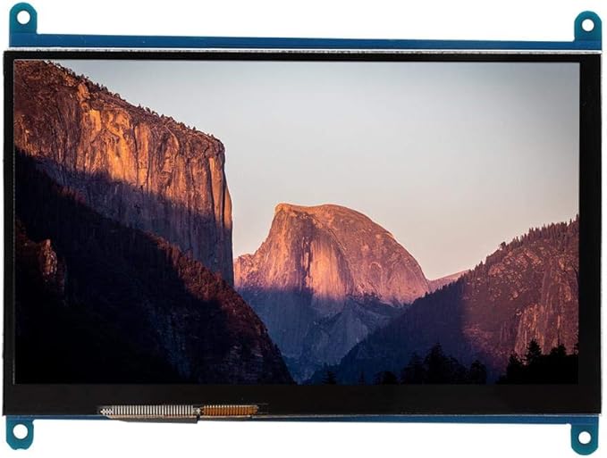 Display Screen 7 Inch Small Portable LCD HDMI 1024x600 Ultra HD Display Screen Capacitive Touch Screen Support Backlight Control for Computer Monitor