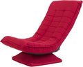 Adjustable Floor Gaming Chair High Back Lazy Sofa Sleeper for Game Recreation Room 360° Swivel Adjustable Backrest Soft Cushion.Red