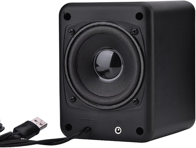 Zerone Computer Speakers Wired Subwoofer Combination Speaker - 3D Stereo Bass Speaker Fits for Computer Laptop TV and Other Audio Devices with USB(Black)