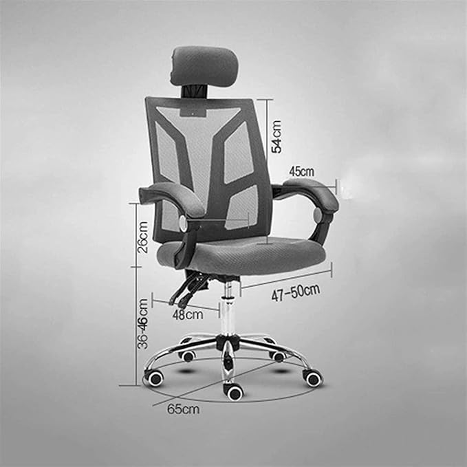 Office Swivel Chair Office Chair Reclining Swivel Chair Gaming Office Chair Computer Desk Chair with Head Pillow Waist Mat (Color:Orange)