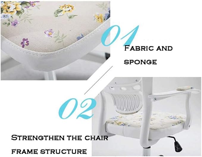 YYDS Chair Comfortable Gaming Chair Computer Office Chair with Steel Feet Ergonomic Home Rotatable Desk Chair for Live Broadcast Ergonomically (Color : Orchid Size : Steel feet)