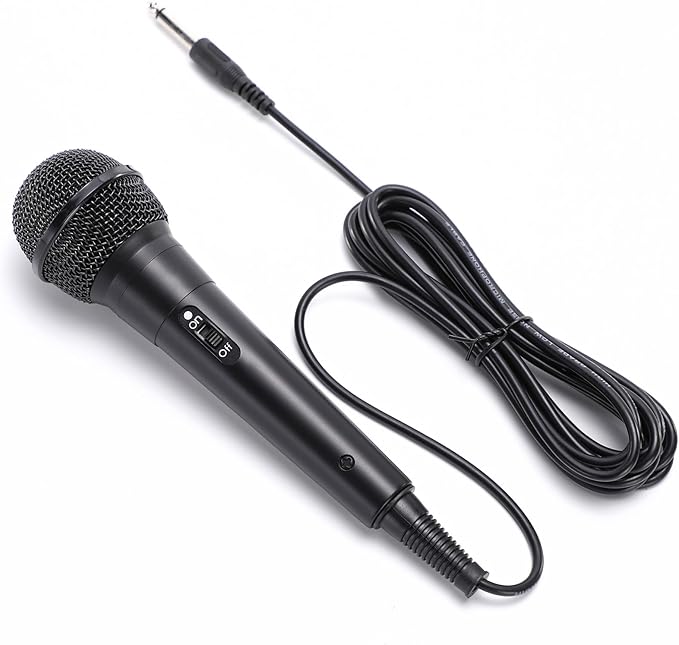 RecorderWave Handheld Wired Microphone Material Body Plug and Play Wired Design 4 Meters Long Suitable for Stage or Outdoor high-Intensity use