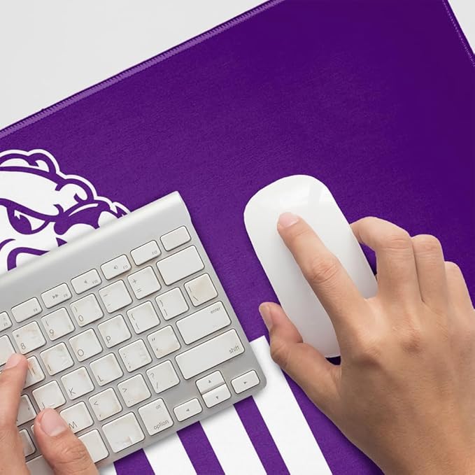 Western Illinois University Leathernecks Logo Large Gaming Mouse Pad Desk Mat with Stitched Edges Non-Slip Base for Gamer Home and Office 31.5 x 15.7