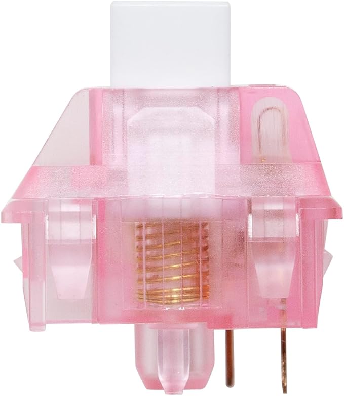 KPREPUBLIC CIY Illusory Color Sakura Switch Linear Switch 37g for Gaming Mechanical Keyboard Pink 60M PC POM Gold Plated Long Spring (CIY IllusoryS Switch x70)