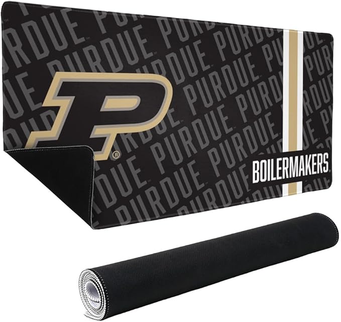 Purdue University Boilermakers Mascot Large Gaming Mouse Pad Desk Mat with Stitched Edges Non-Slip Base for Gamer Home and Office 31.5 x 15.7