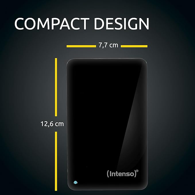 500GB Intenso USB3.0 Memory Case 2.5-inch Slim Portable Hard Drive