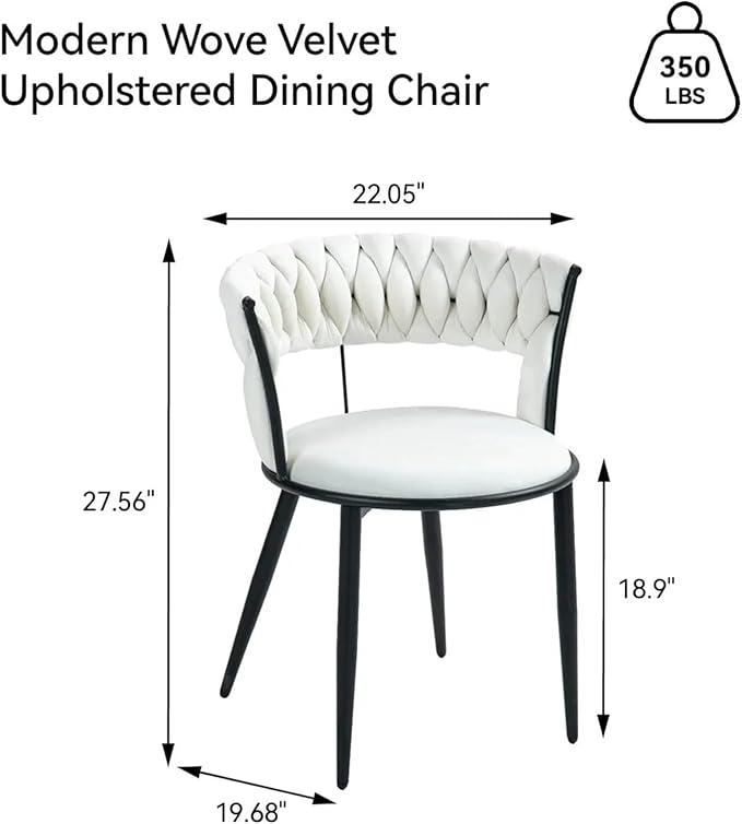 Adjustable Office Computer Chair with Armrest 1pcs Velvet Modern Upholstered Accent Dining Chairs with Curved Tufted Backrest(Dark Green)