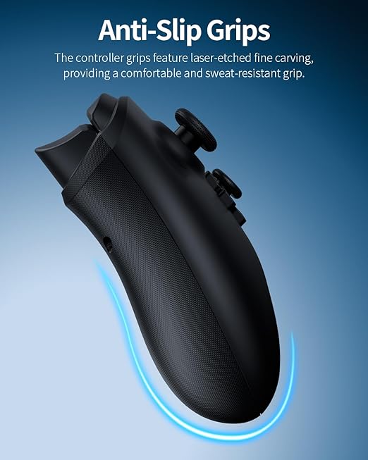 momen PC Gaming Controller Wireless for Switch 2/Steam Deck Controller with Hall Effect Joysticks &amp 2.4G Dongle PC Gaming Control with Paddles Black Bluetooth Gamepad for Windows/Android/iPhone