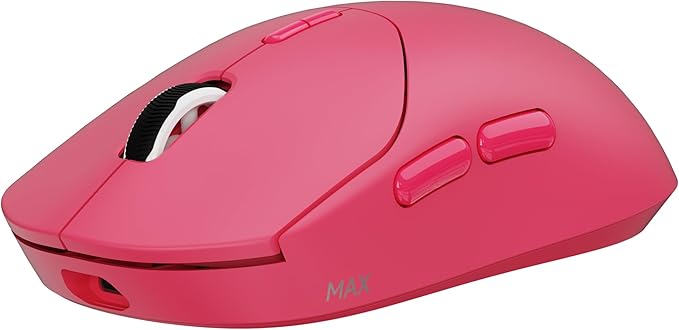 Rapoo VT MAX Lightweight Wireless Gaming Mouse PAW3950 Ultimate Sensor750H Battery Life 8K Polling 45K DPI Dual-Mode 2.4G/USB-C Esports Grade Performance Mouse for PC/Mac (VT2 MAX Pink)