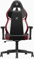 Comfortable Gaming Chair for Adults Ergonomic Leather Gaming Chairs with Armrests Adjustable Swivel Recliner Office Chair with Lumbar Support Neck Support Computer Seat (27.2*27.2*51.6in Red)