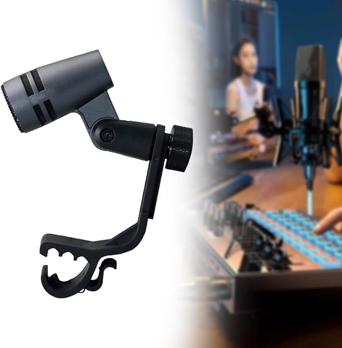 Generic Wired Dynamic MicProfessionalPercussion MicrophoneSturdySnare Drum Mic Clip on for Tom Musical Instruments Snare