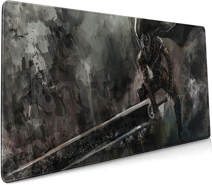 Berserk-Guts Anime Mouse Pad 15.7 X 35.4 Inch (40 X 90 cm) Soft Gaming Mouse Mat Ultra Thick 3mm Extended Large Pattern_1 One Size