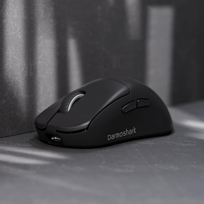 Darmoshark N7MAX Wireless Gaming MouseTri-Mode 8K/USB-C/BluetoothUp to 30000DPIPAW3950 Optical Sensor Lightweight 49g5 programmable ButtonComputer Mouse for LaptopPCMac(Black)
