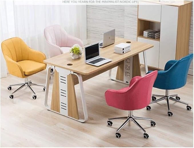 YYDS Chair Lovely Bedroom Gaming Chair Computer Office Chair with Steel Feet Ergonomic Home Rotatable Desk Chair for Live Broadcast Ergonomically (Size : Royal Blue)