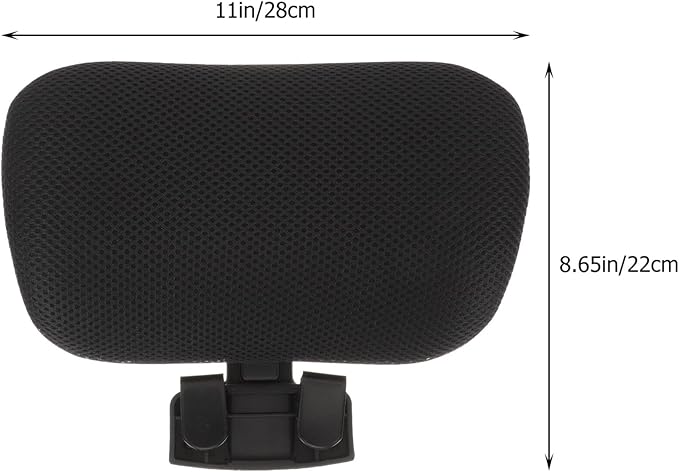 Ciieeo Adjustable Office Chair Neck Support Attachment - Ergonomic Chair Back Headrest Lifter for Enhanced Comfort and Posture Fits Home and Office Chairs 11X8.65 Inches