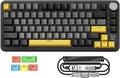 MAGIC-REFINER ATTACK SHARK X85PRO 75% Wireless Mechanical keyboardTFT Smart Display&ampKnobBT/2.4GHz/Wired Custom Gaming KeyboardGasketHot-SwapRGBwith Pro Cable&amp5 Color PBT Keycapsfor PC/M