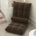 NaKeah Floor Chair with Back Support Folding Sofa Chair with 5 Adjustable Position Padded Sleeper Bed Couch Recliner Floor Gaming Chair Meditation Chair for AdultsH