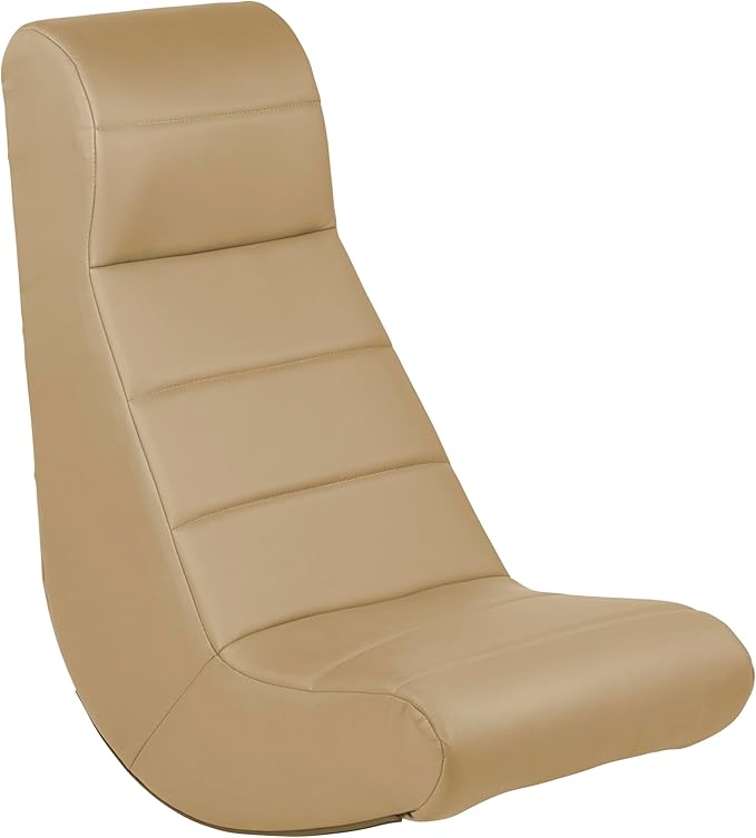 FDP Horizontal Floor Rocker Lightweight Video Rocker for Kids and Teens Ergonomic Chair for Reading Gaming Watching TV - Sand 10489-SD