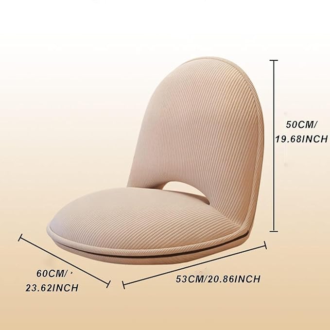 ELEFOCUS Floor Chair 5-Position Foldable Floor Chair with Adjustable Back for Adults and Meditation Gaming Camping(I)