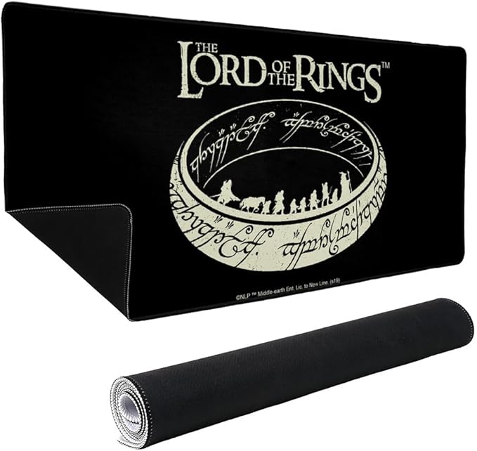 Lord of The Rings The Journey Large Gaming Mouse Pad Desk Mat with Stitched Edges Non-Slip Base for Gamer Home and Office 31.5 x 15.7