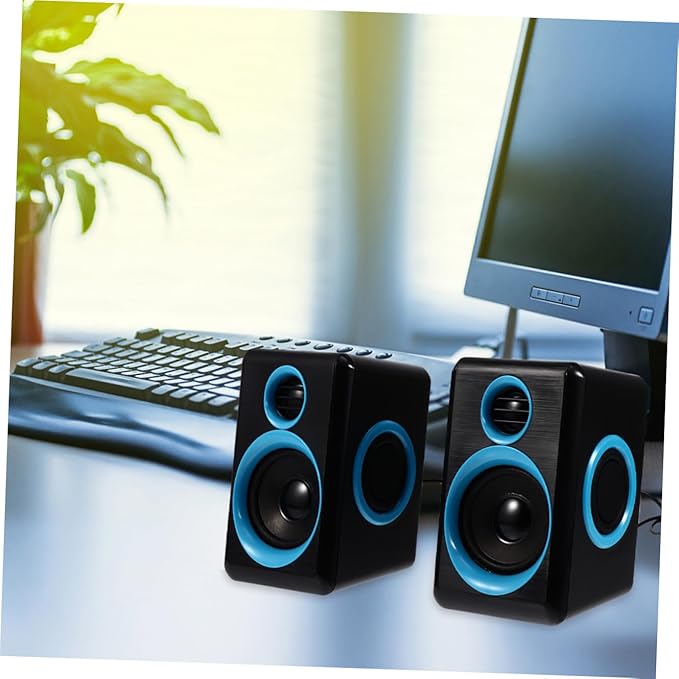 Mini Speaker USB 2.0 Laptop and Desktop Computer Speaker Compact Multimedia Home with Dc 5v Power for Office and Travel Use