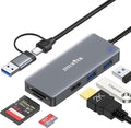 USB 3.0 to hdmi Adapter&ampUSB c to hdmi Adapter 2 in 1ZIYUETEK 5-in-1 USB C and USB3.0 Docking Station Suitable for MacBook Pro/Air/M1/M2/Mac Windows7/8/10/11 Android 7 and Above