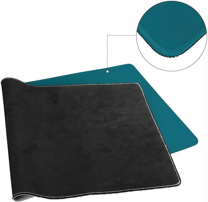 Desk Pad Large Mouse Pads Plain Teal Dark Blue Desk Mat for Computer Laptop &amp Gaming Desk Mousepad Writing Mat for GamerOffice &amp Home 16 x 36inch