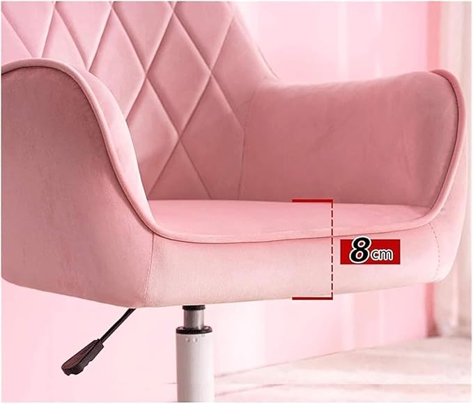 Dining Chairs Swivel Room Chair Ergonomic Swivel Chair Thick Padded Seat Armless Computer Chair Gaming Chair Needed (Color : Brown)