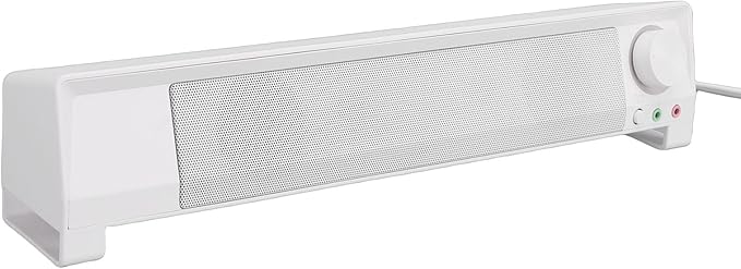 SUNGOOYUE USB Computer Speaker Dual High Power Speakers with DSP Bass Technology for Desktop PC and Smart Devices 3.5mm USB Sound Input Space Saving Minimalist Design