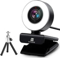 Streaming Webcam 1080P 960A HD Web Camera USB Web Cam for Gaming Conferencing Video Chatting Mac Windows Desktop Computer Laptop Wide Angle Webcam with Ring Light &amp Microphone &amp Tripod