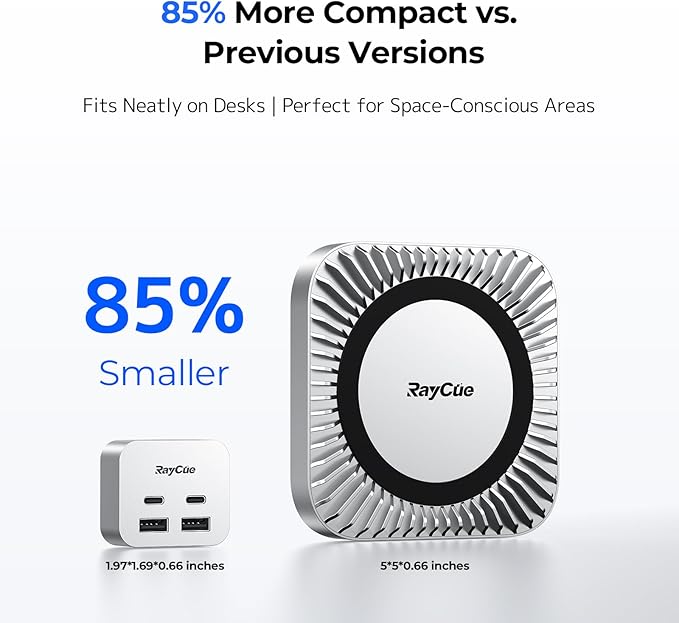 RayCue MiniPack Expansion Dock for Mac mini M4 | 6-Port USB-C Hub with Dual 10Gbps Adapters 2 * 10G USB-C/ 2 * 10G USB-A/SD TF 3.0 Card Reader | High-Speed Data Transfer &amp Multi-Device Connectivi