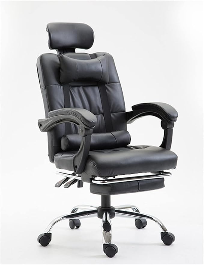 Office Chair Gaming Chair Computer Chair Home Office Reclining Lounge Chair Lift Rotary Chair Footstool Executive Chair Lunch Lounge Chair (Color : D Size : Light Grey)