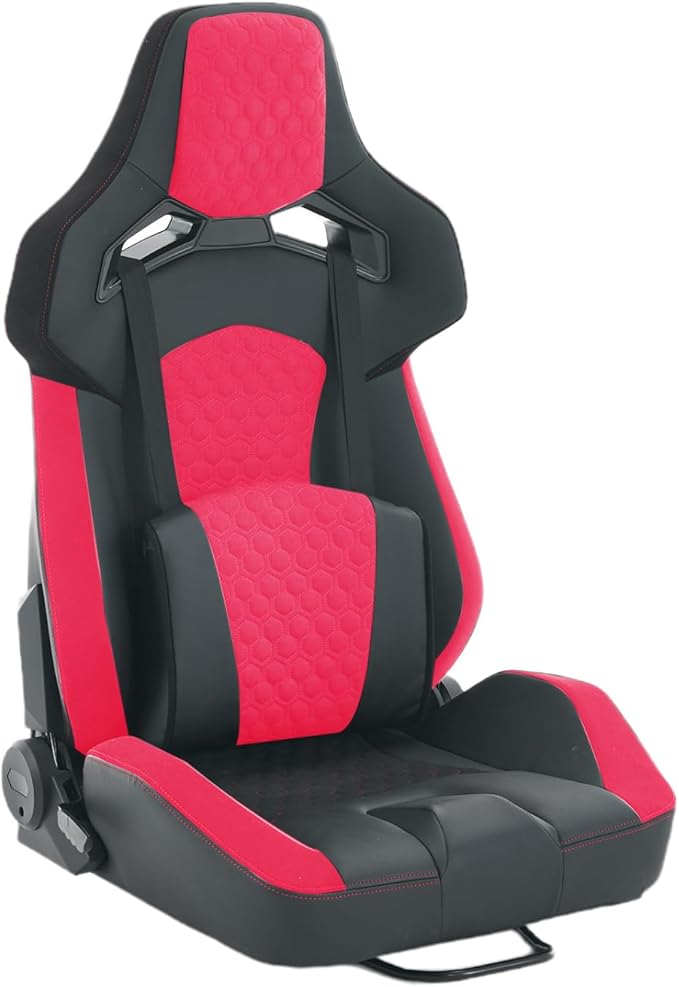 Universal PVC Bucket Style Reclinable Sport PU Leather Simulator Racing Seat with Adjustable Lock Slide