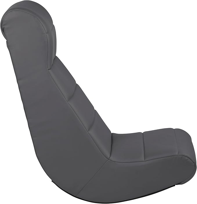 FDP Horizontal Floor Rocker Lightweight Video Rocker for Kids and Teens Ergonomic Chair for Reading Gaming Watching TV - Dark Gray 10489-DG