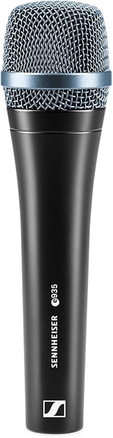 Sennheiser Professional E 935 Dynamic Cardioid Vocal Microphone &amp On-Stage Foam Ball-Type Microphone Windscreen Black