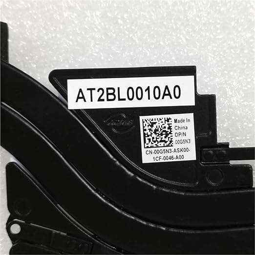 00G5N3 for XPS 15 9570 Precision 5530 Laptop Heatsink Radiator Copper Tube CN-00G5N3 0G5N3 Heatsink Radiator