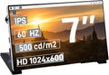 GeeekPi 7-Inch Screen for Raspberry Pi 1024x600 IPS LCD Display HDMI Portable Monitor for Pi 5/4B/3B+/3B Win11/10/8/7 Free-Driver
