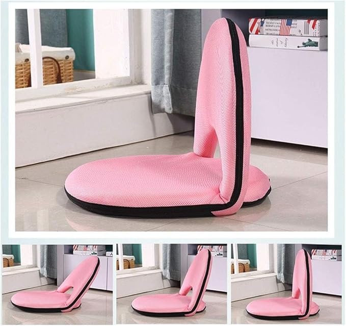 Adjustable Floor Chair Padded Gaming Chair with Back Support Foldable Meditation Chair Tatami Couch-beds for Indoor Floor Leisure Reading Watching Gaming(#4)
