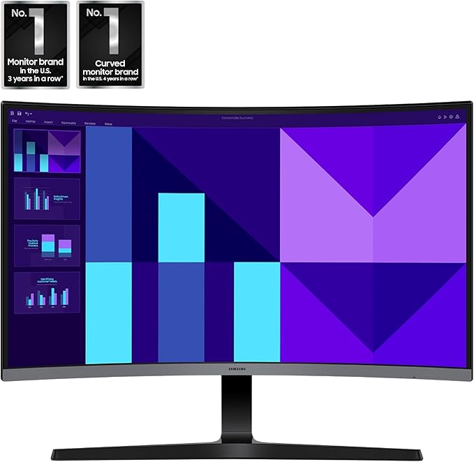 Samsung 32-inch S3 (S39GD) FHD 100Hz Curved Monitor Game Mode Eye Saver Mode Multiple Connectivity with HDMI Port Built-In Speakers LS32D396GANXZA 2025