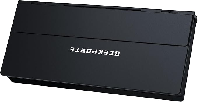 Portable Touch Screen Monitor 12.8 Full HD Laptop Screen Extender with Quiet Keyboard 99-Key RGB Compatible with Laptops/Desktops/Phones Black (KYBT-G)