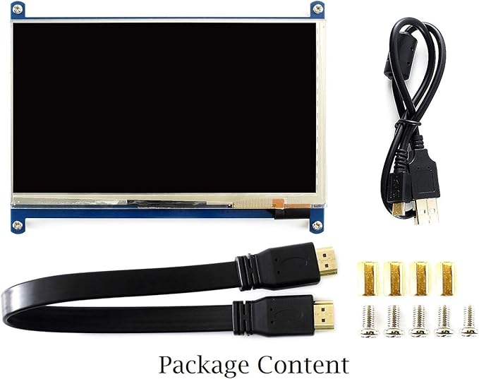 Waveshare 7 inch Capacitive Touch Screen IPS Display HDMI LCD Module 1024x600 Touchscreen for Raspberry Pi 4/3/2/1 Model B/B+/A+/BeagleBone Black/Banana Pi Windows 10/8.1/8/7