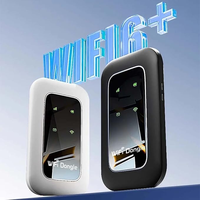 Convergek All-Network Portable WiFi Wireless Routers Mobile Network Hotspot | Power on and Use Travel Router Pocket Wi-Fi for Travel Business (White)