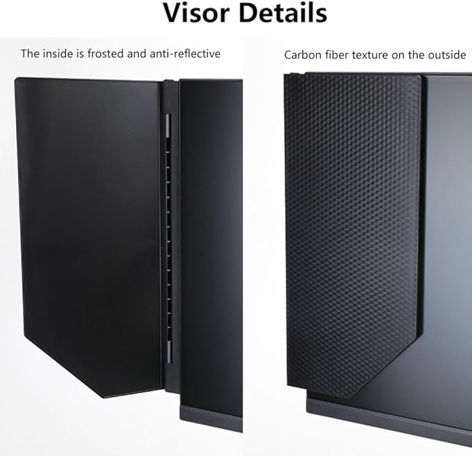 24-27 inch Monitor Hood Anti-Glare Sunshade 180 Adjustable Protects Eyes &amp Privacy for 24 inch LED Monitor