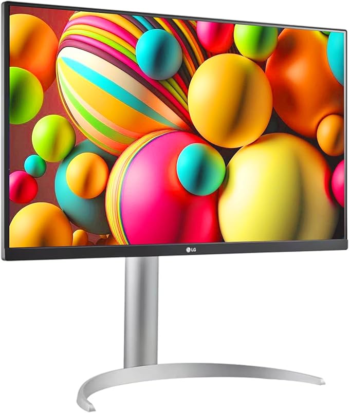 LG 27 inch Ultrafine 4K UHD (3840 x 2160) IPS Computer Monitor VESA DisplayHDR™ 400 5ms Dynamic Action Sync Reader Mode Flicker Safe HDMI DisplayPort Tilt/Height/Pivot Adjustable White