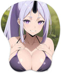 3D Mouse Pad Oppai Mousepad with Soft Gel Wrist Rest Anime Manga Gaming Boob pad Anti-Slip Mouse Mat (Shio 1)