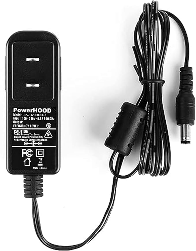 Adapter Compatible with True Innovations Gamers Unite Gaming Chair 51534 51579 51580 51579EC 51580EC 51534EC Entertainment Chair Innov IVP1200-1200 Xiamen 12V Power Supply Charger Cord